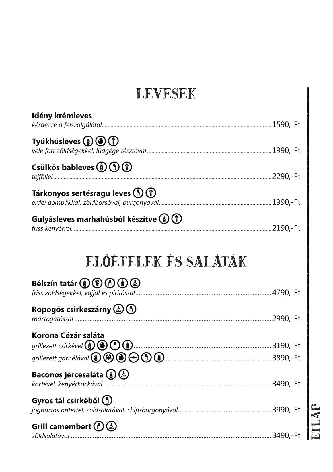 Étlap
